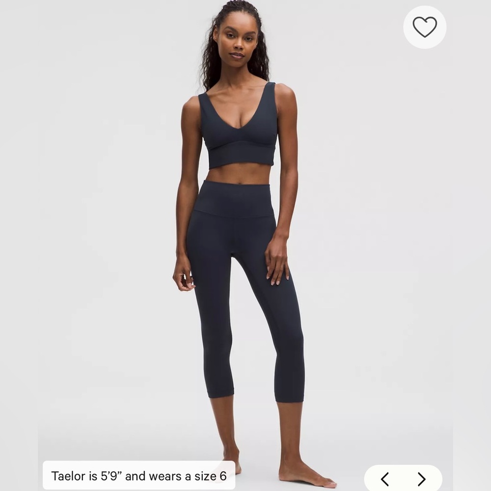 Lululemon Align High-Rise Crop 21" Navy Blue